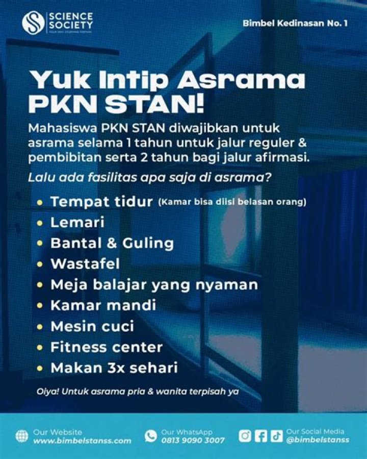Apakah di PKN stan ada asrama?