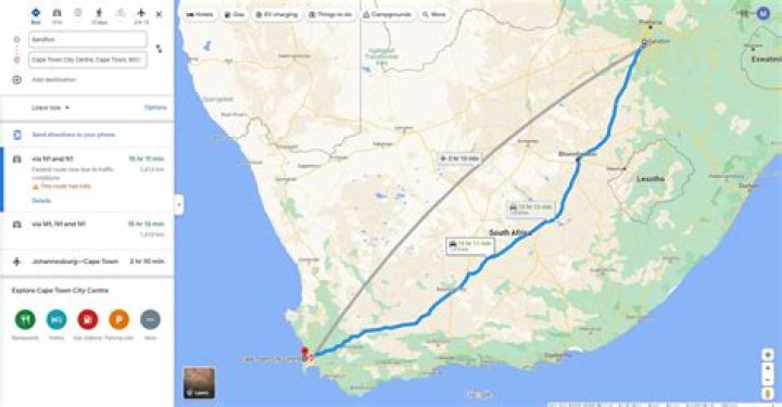 Are there direct flights from Cape Town to Nelspruit?