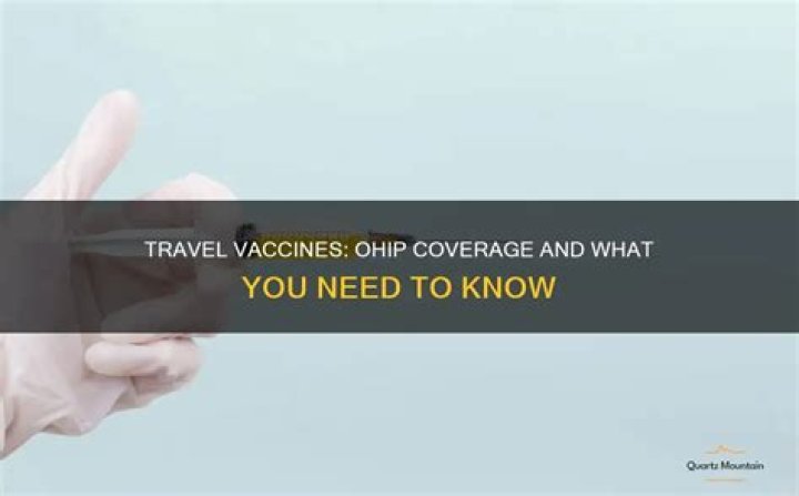 Are travel vaccines covered by OHIP?