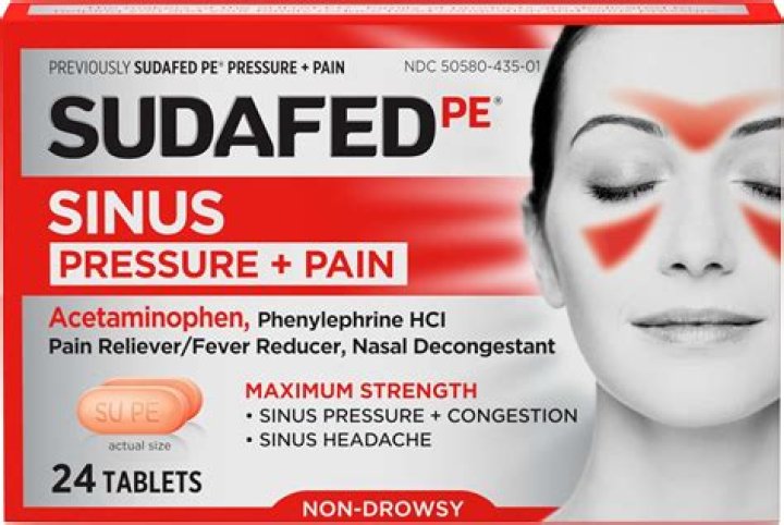 Can you take pain reliever with Sudafed?