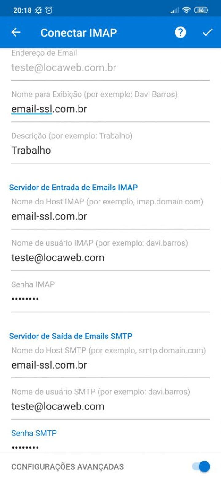 Como colocar o E-mail da Locaweb no iPhone?