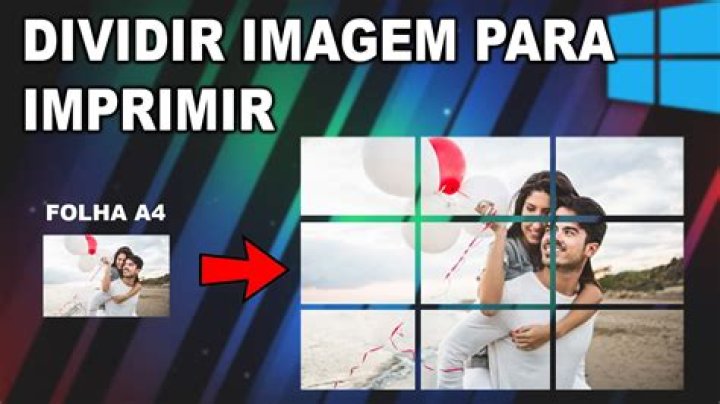 Como dividir a imagem em 4 partes?