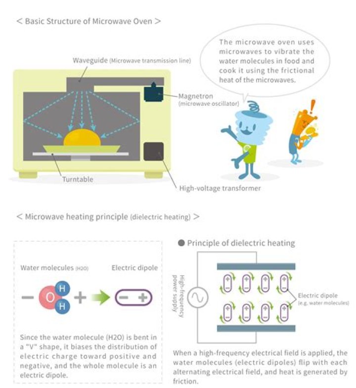 Does microwave heat water molecules?