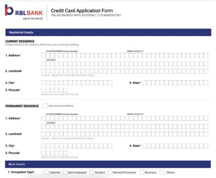 How can I change my email id in RBL bank credit card?