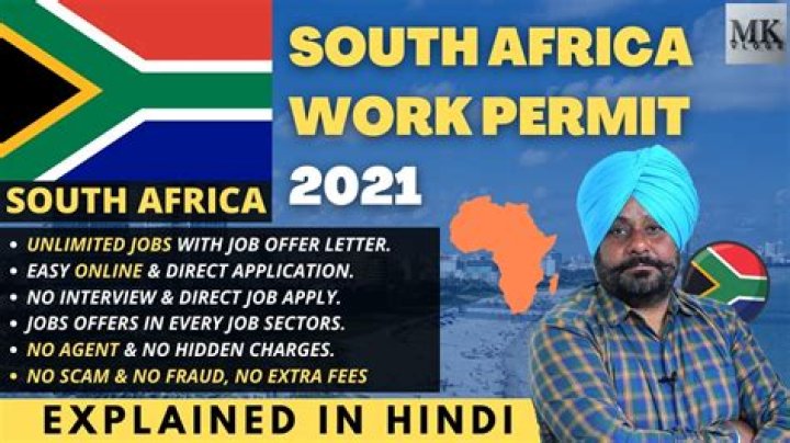 How can I get South African work permit from India?