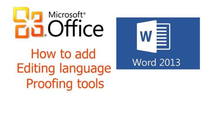 How do I add proofing language to Office 2016?