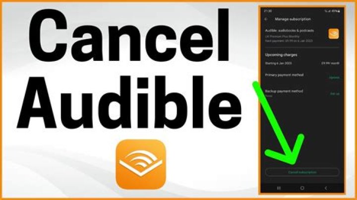 How do I cancel audible account?