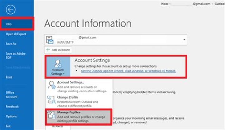 How do I change my server name in Outlook?