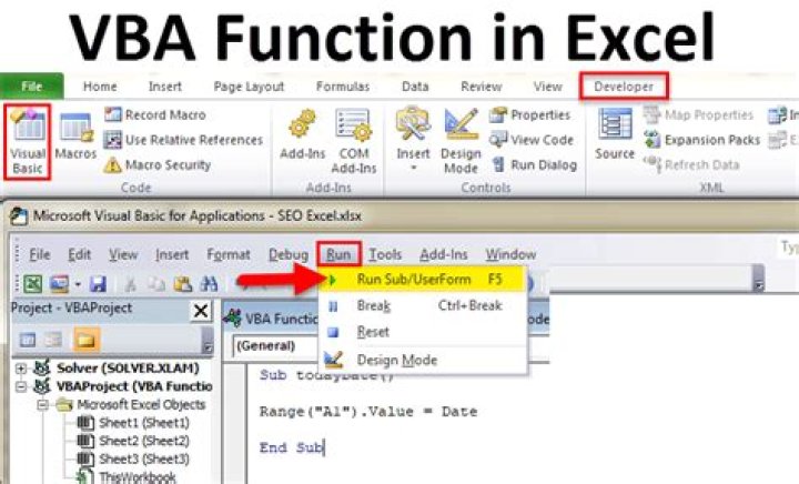 How do I create a function in Excel VBA?