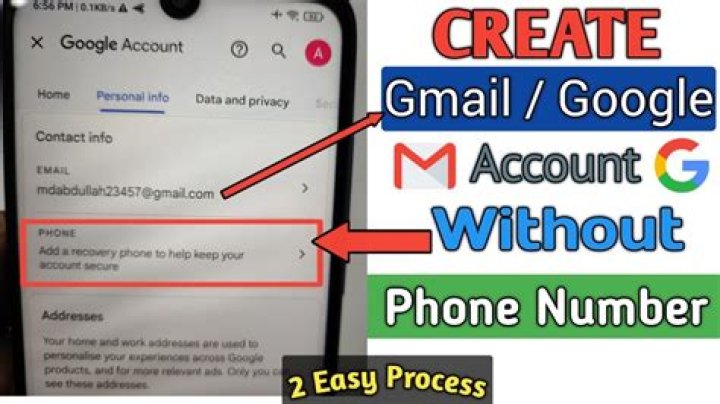 How do I create a minor Gmail account?