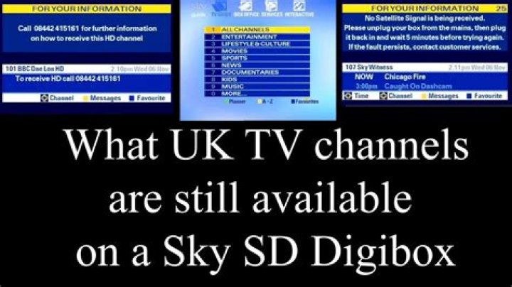 How do I fix digibox no channel on Sky?