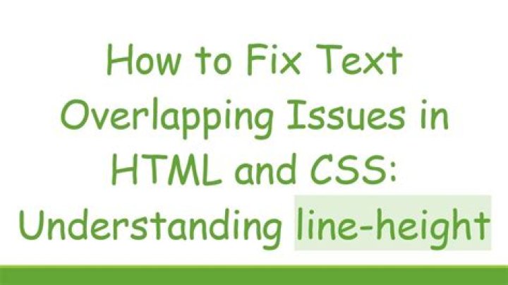 How do I fix text overlapping in CSS?