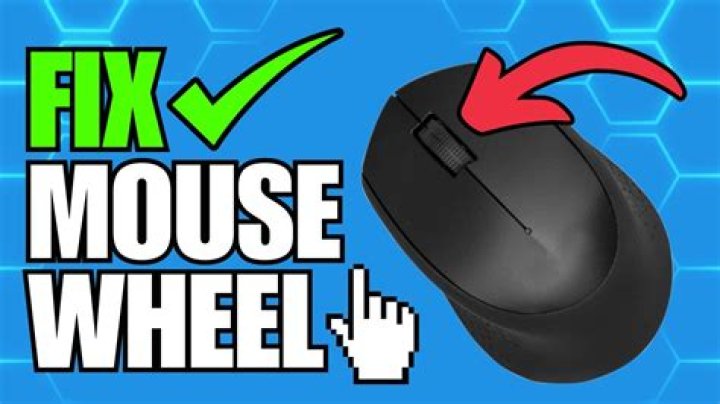 How do I fix the scroll wheel on my wireless mouse?