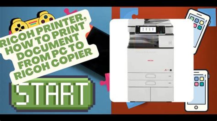 How do I print on a Ricoh printer?