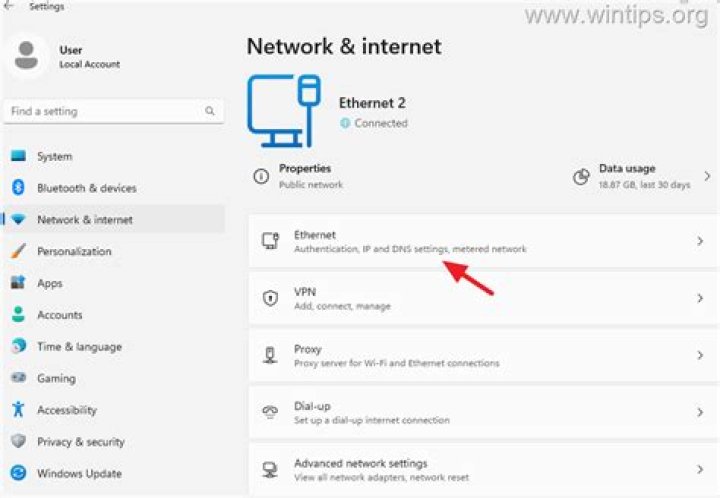How do I save my network settings?