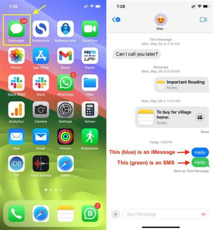How do I send a text to nearby phone?