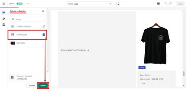 How do I show all items on one page in Shopify?