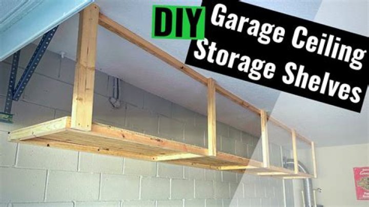 How do I strengthen my garage ceiling for storage?