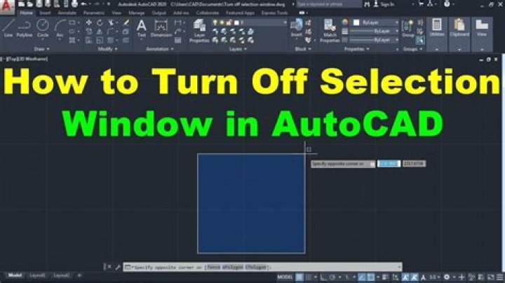 How do I turn off selection preview in Autocad?