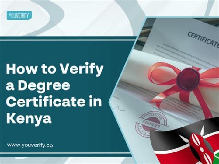 How do I verify a degree certificate?