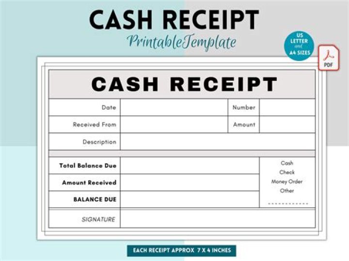 How do I write a letter of cash receipt?