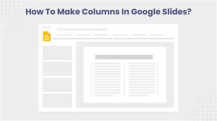 How do you add columns in Google Slides?