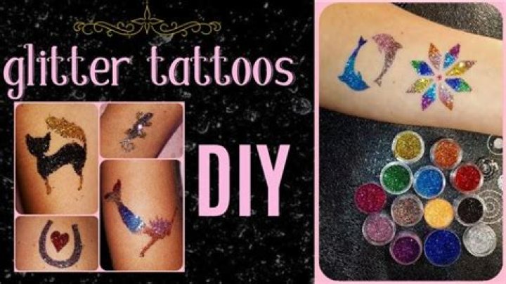 How do you apply glitter tattoos?