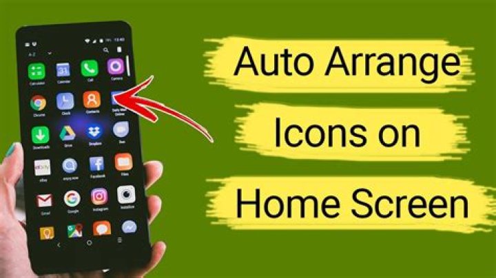 How do you Auto arrange icons on iPhone?