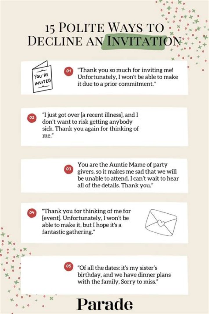 How do you decline a collab?