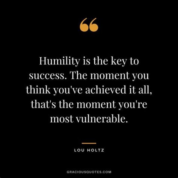 How do you get humility?
