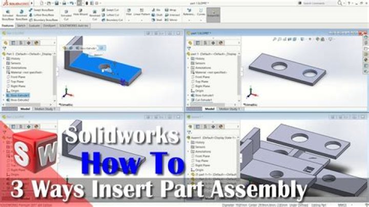 How do you insert a standard part in Solidworks?