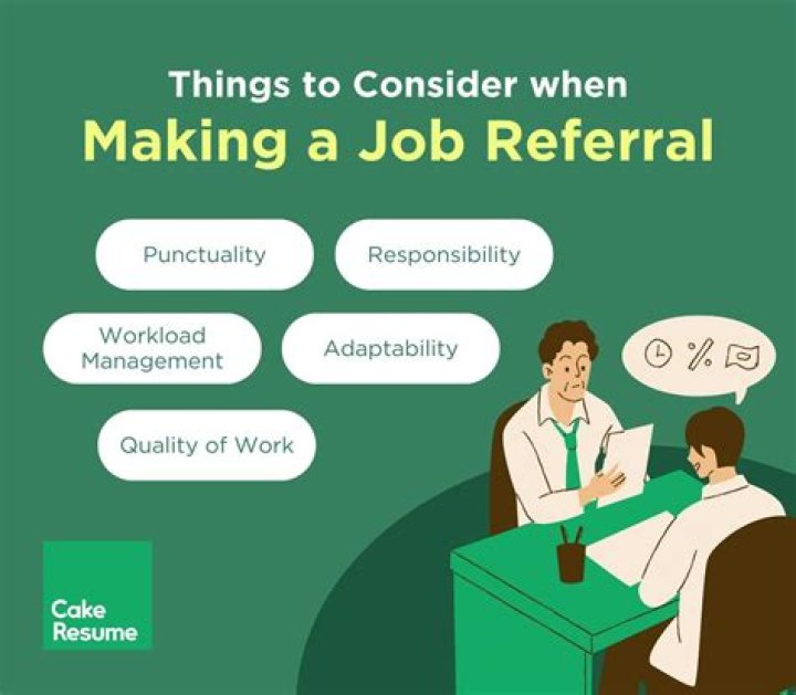 How do you refer someone for a job template?