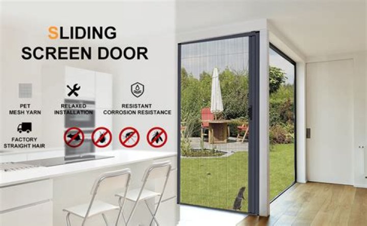 How do you replace a sliding screen door on an RV?