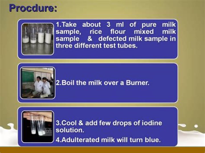 How do you test for adulteration in wheat flour?