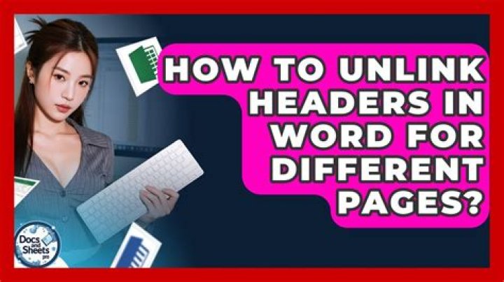 How do you unlink in Word?