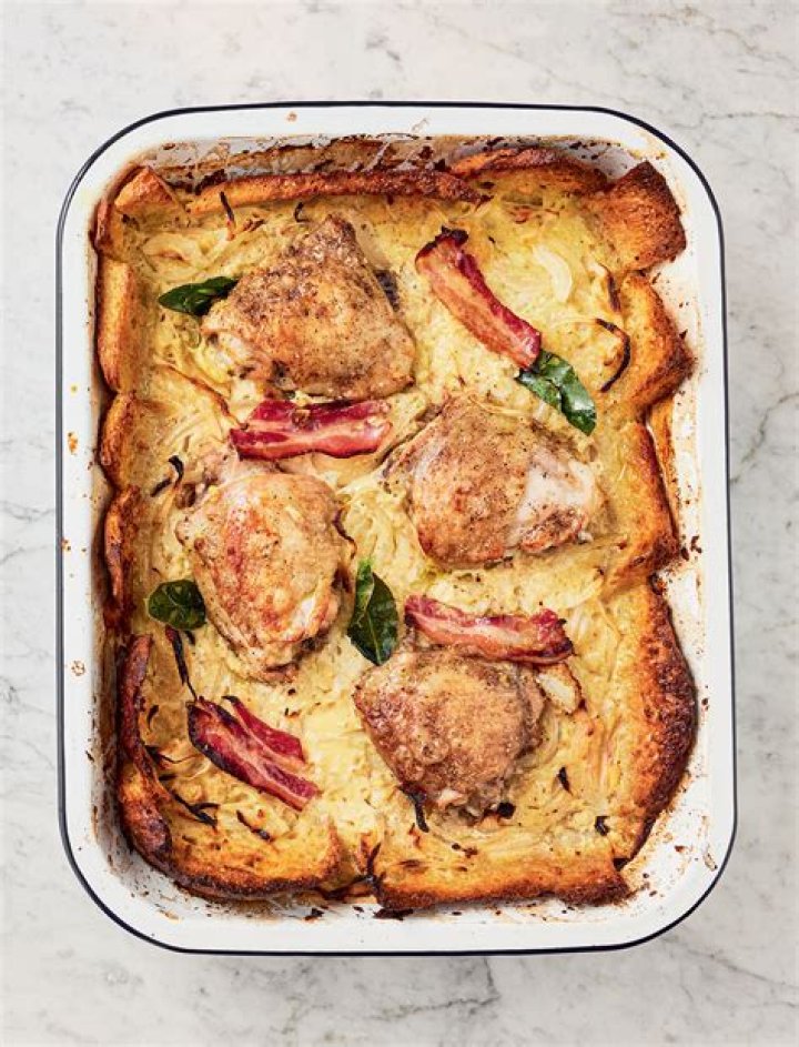 How does Jamie Oliver make chicken casserole?