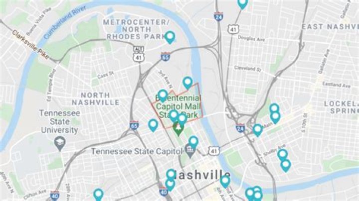 How far is Germantown from downtown Nashville?