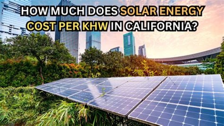 How much does a kWh cost in California?