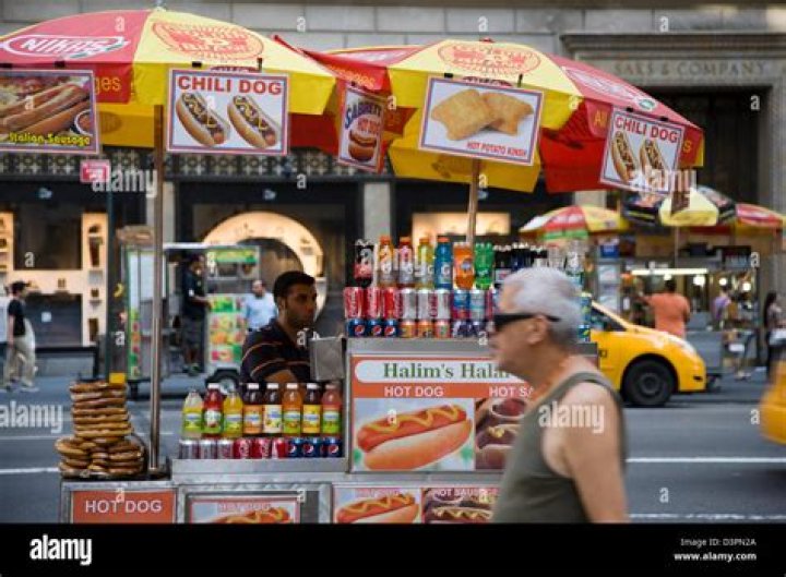 How much is a hot dog stand in New York?