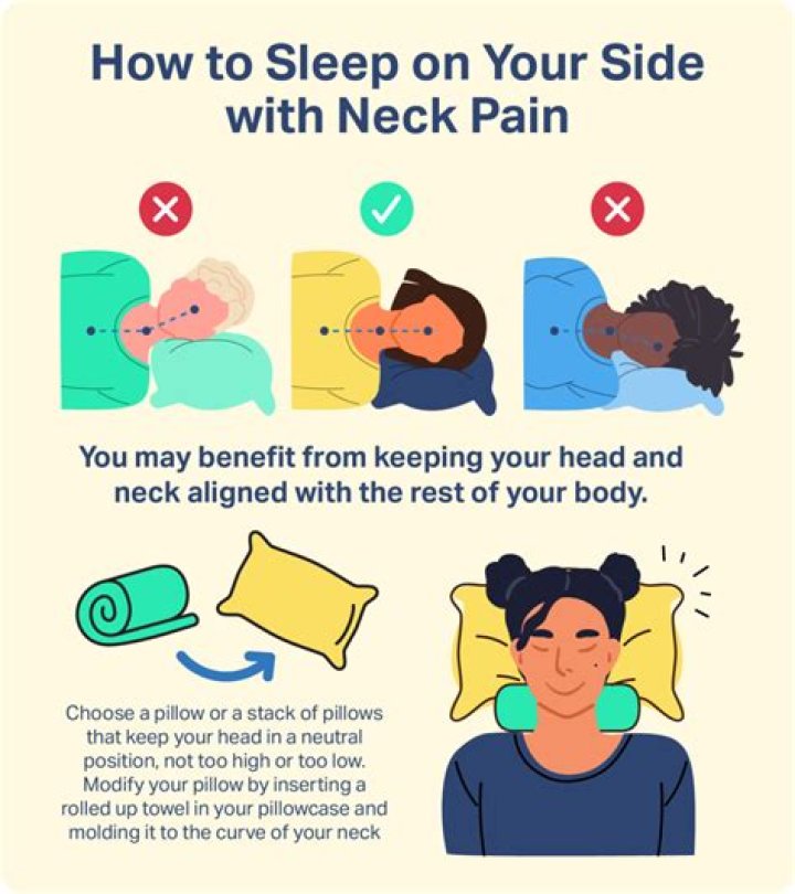 How should I sleep with a neck spasm?