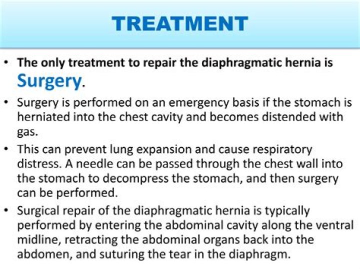 Is diaphragmatic hernia an emergency?