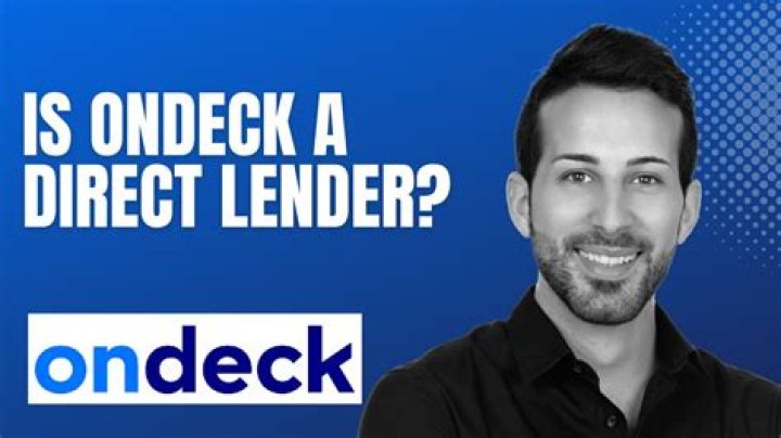 Is OnDeck a direct lender?