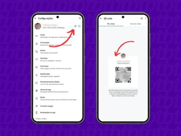 Onde fica o QR code do WhatsApp?