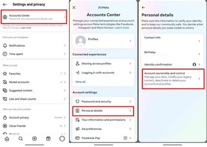 What's the difference between deactivating and deleting my account?