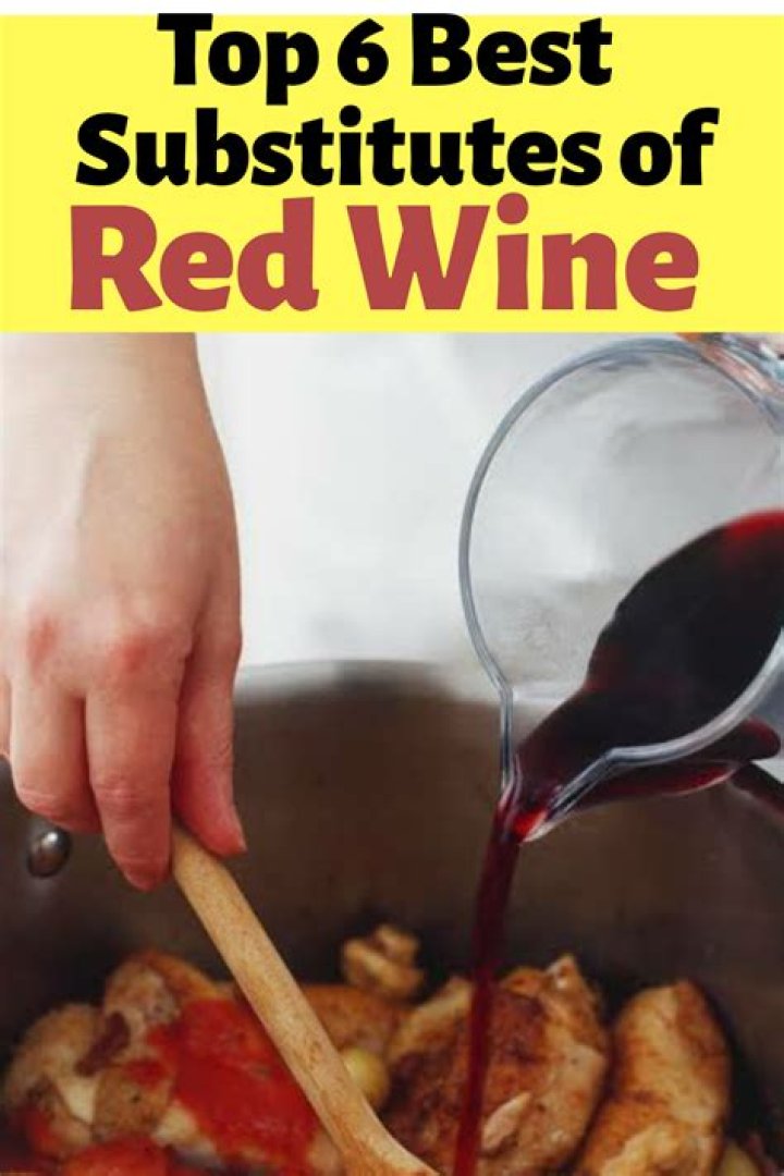 What can you substitute for dry red wine in cooking?