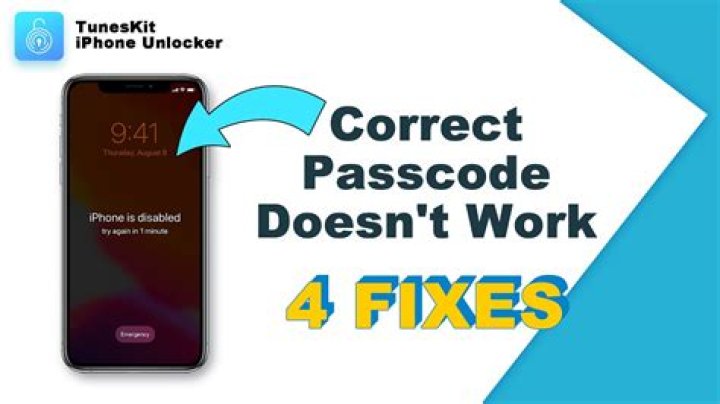 What do you do when your passcode doesn't work?