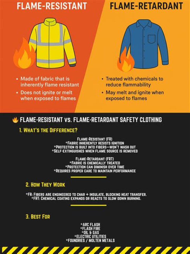 What does flame resistant clothing mean?