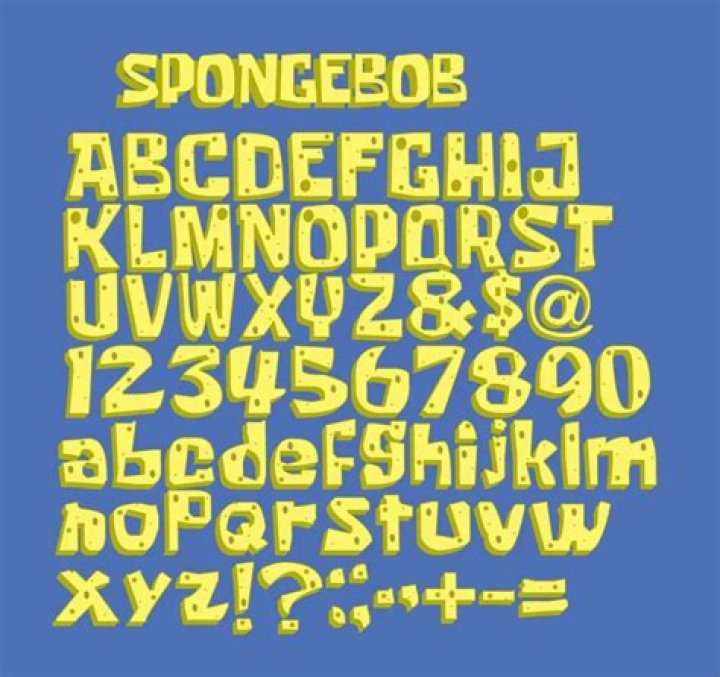 What font is used for SpongeBob?