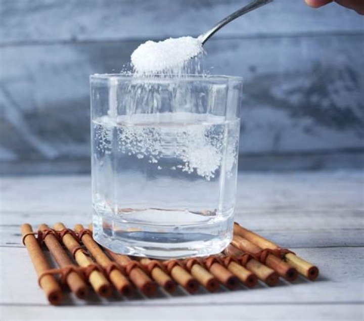 What happens when you put a sugar cube in water?