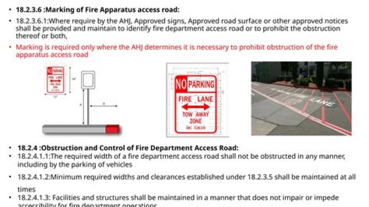 What is a fire apparatus access road?